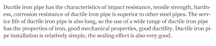 1/6 Cheap Price Coment Line C40 C30 C25 K9 ISO2531 En545 Fire Water Supplydi Pipe High Pressure Ductile Cast Iron Pipes