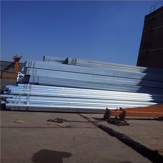 ASTM A500 A36 A53 Ms ERW Hollow Steel Pipe Gi Hot DIP Galvanized Steel Pipe EMT Welded Steel Square Round Pipes