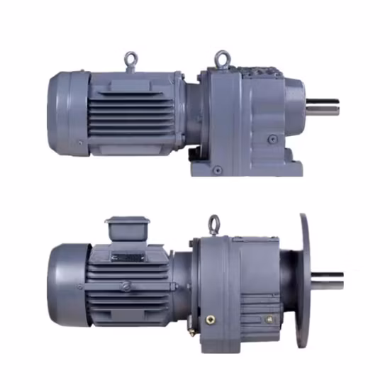 Фланцевый цилиндрический мотор-редуктор с электродвигателем